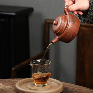 宜興紫砂壺紫泥大德鐘壺350cc