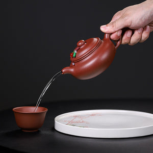 紫泥仿古一壺3杯茶葉罐茶具禮盒套裝組