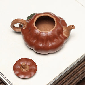 宜興紫砂壺降坡泥南瓜壺190cc