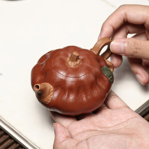 宜興紫砂壺降坡泥南瓜壺190cc