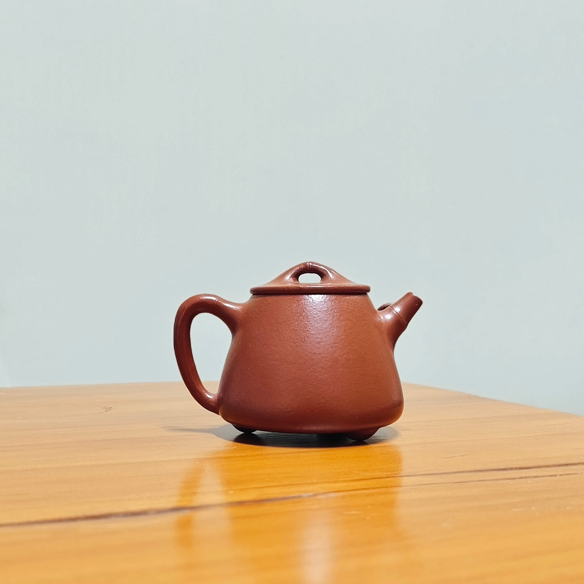 宜興紫砂壺朱泥竹葉高石瓢壺150CC
