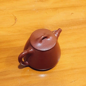 宜興紫砂壺朱泥竹葉高石瓢壺150CC