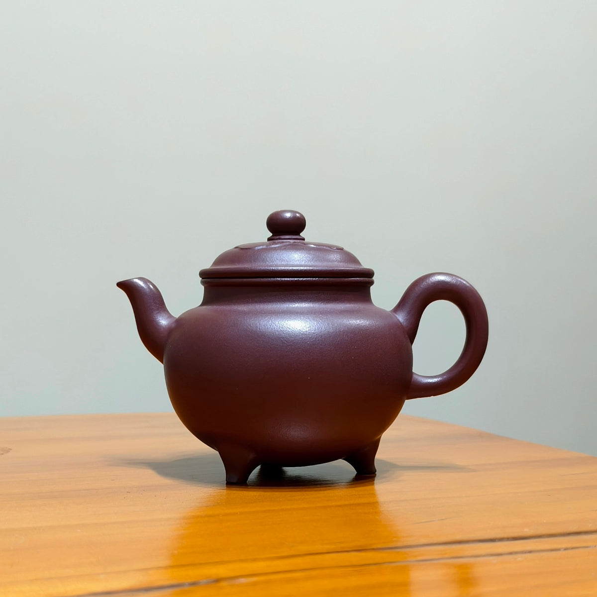 紫泥大彬如意壺230cc