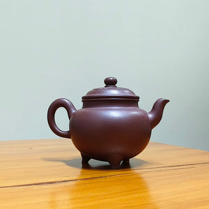 宜興紫砂壺紫泥大彬如意壺230cc
