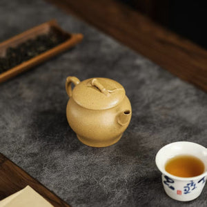 宜興紫砂壺段泥小品竹韻壺100cc貼花工藝仿生壺美品