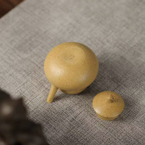 宜興紫砂壺段泥小品葫蘆壺110cc花塑器精品壺壺底落款