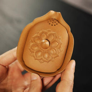 宜興紫砂段泥蓮蓬手抓壺120cc