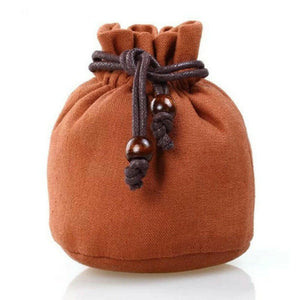 棉麻外出立體式茶杯保護袋