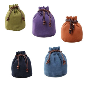 棉麻外出立體式茶杯保護袋