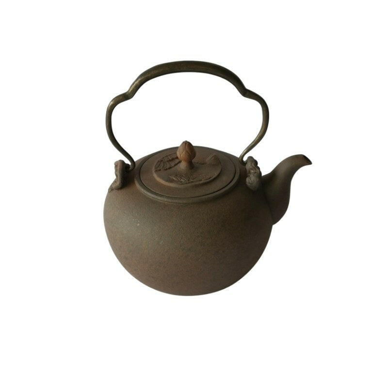 風清堂原礦紫泥燒水壺禪蓮