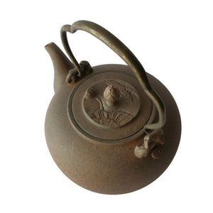 風清堂原礦紫泥燒水壺禪蓮