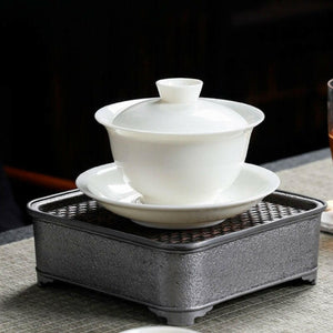 羊脂玉瓷蓋碗-200cc.