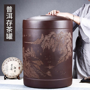 普洱茶儲存大甕