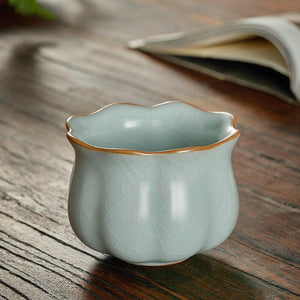 豐子汝窯茶杯-高葵口100cc.