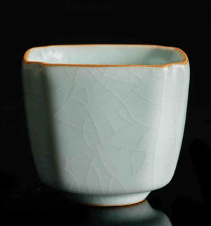 豐子汝窯茶杯-高四方140cc.