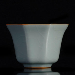 豐子汝窯茶杯-八角杯100cc