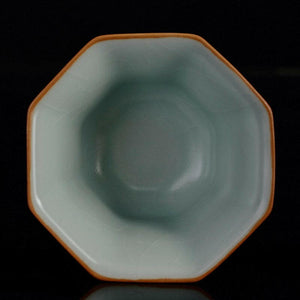 豐子汝窯茶杯-八角杯100cc