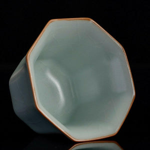 豐子汝窯茶杯-八角杯100cc