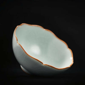 台灣豐子汝窯茶杯荷花杯