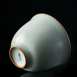 豐子汝窯茶杯香韻對杯組.