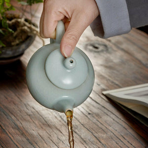 豐子汝窯茶壺吉祥壺200cc