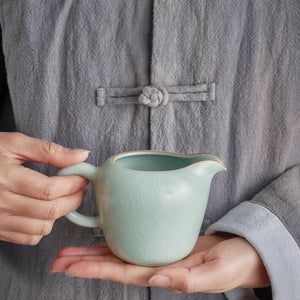 豐子汝窯茶海公道杯-天青香韻240cc