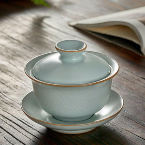 豐子汝窯蓋碗-天青圓融180cc