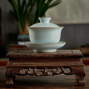 豐子汝窯蓋碗-天青圓融180cc