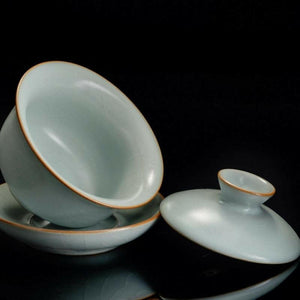 豐子汝窯蓋碗-天青圓融180cc