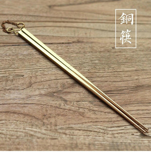 手工製黃銅筷火筷.