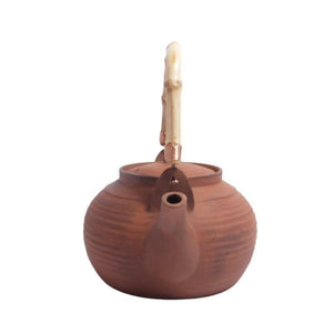 黃樹藩手拉提梁紅泥砂銚玉書煨燒水壺