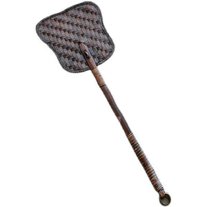 日式竹編茶爐扇涼爐風扇功夫炭爐扇子.