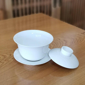 風清堂古瓷純白蓋碗150cc