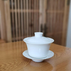 風清堂古瓷純白蓋碗220cc.