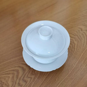 風清堂古瓷純白蓋碗220cc.