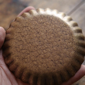 手工錘目紋銅杯墊花邊款