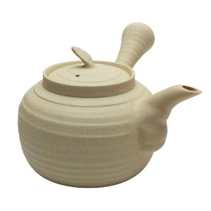 黃樹藩手工白泥砂銚玉書煨燒水壺-側把手.