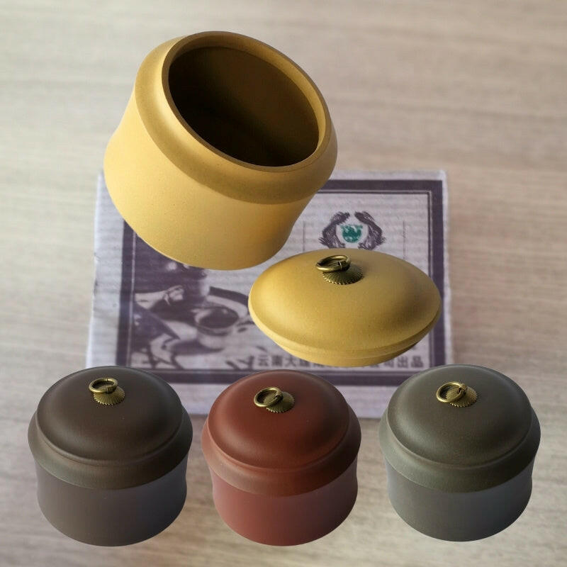 宜興紫砂茶葉罐鼓韻一斤半多種泥料