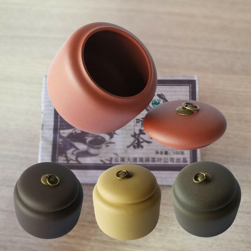 宜興紫砂茶葉罐一斤半款式圓韻多種泥料