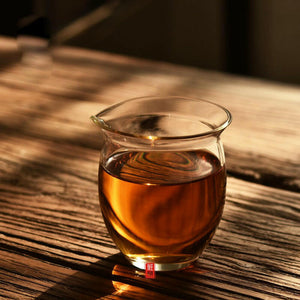 日式無把翻口玻璃茶海公道杯220cc