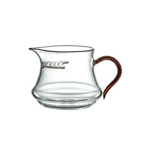 月牙濾網玻璃茶海公道杯-350cc.