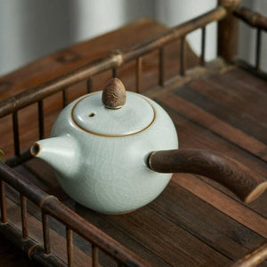 台灣豐子汝窯側把茶壺190cc