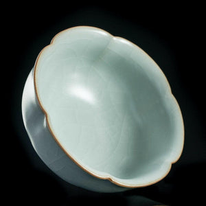 豐子汝窯茶杯-梅花對杯組.