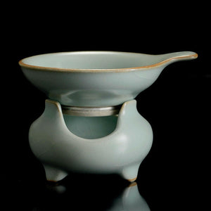 豐子汝窯茶漏過濾網-錦花款.