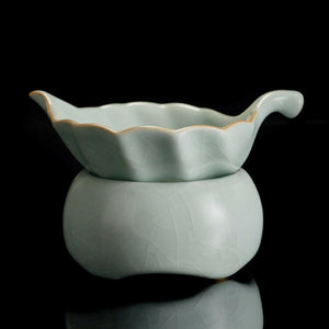 豐子汝窯茶漏過濾網-茗葉款.