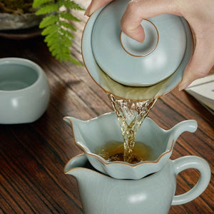 豐子汝窯茶漏過濾網-茗葉款.