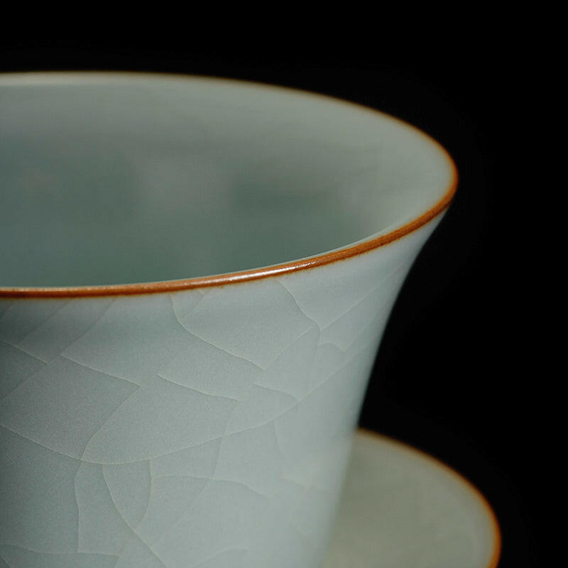 豐子汝窯蓋碗-天青禪定150cc.