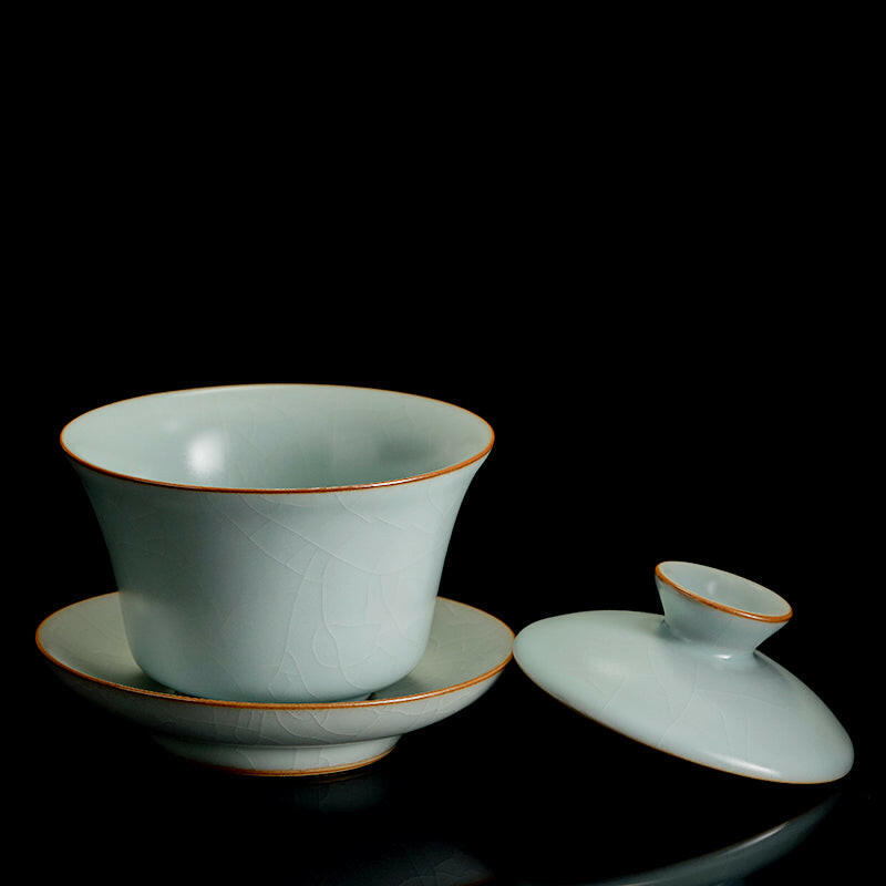 豐子汝窯蓋碗-天青禪定150cc.