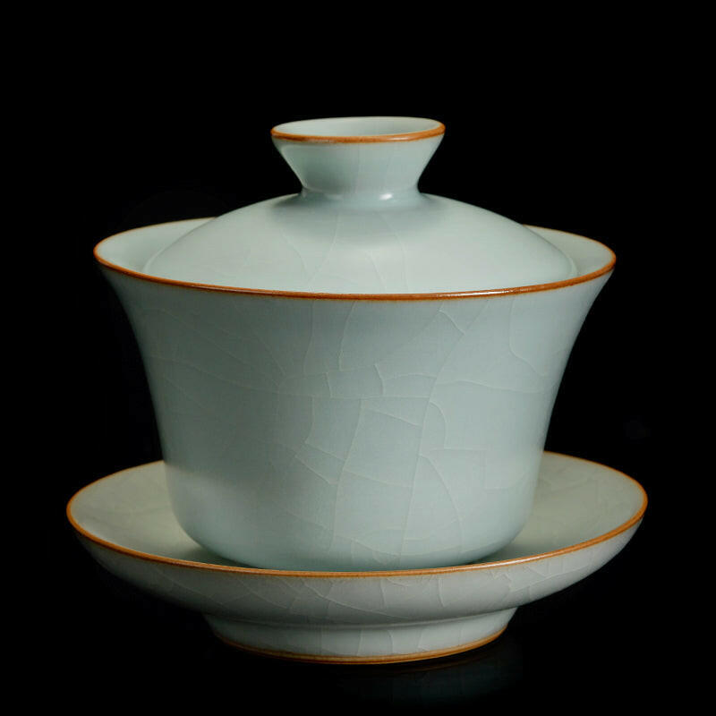 豐子汝窯蓋碗-天青禪定150cc.