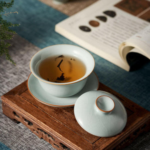 台灣豐子汝窯蓋碗-元雅110cc